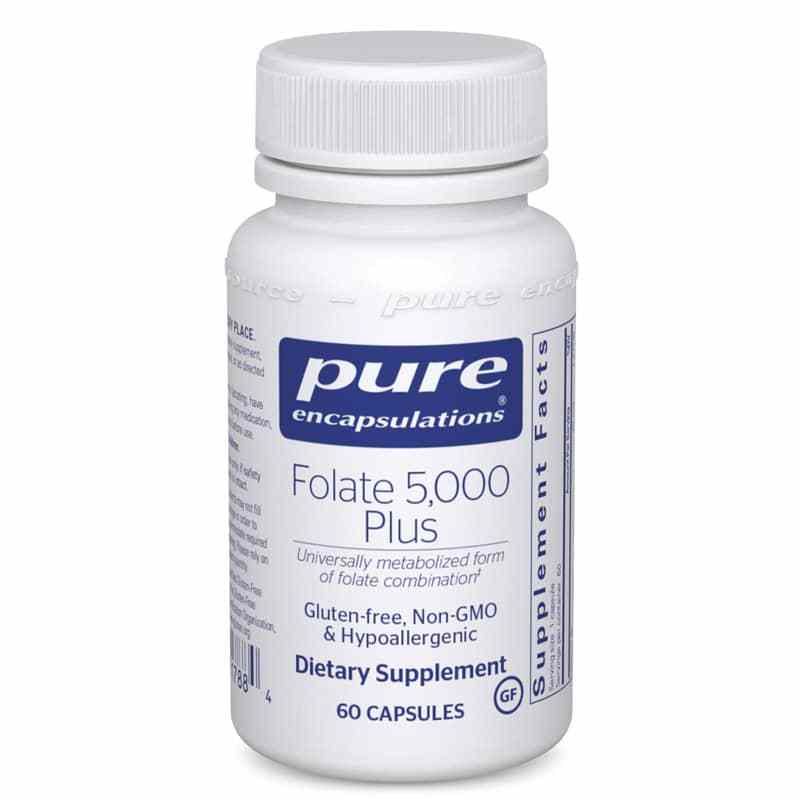 Folate 5000 Plus, by Pure Encapsulations