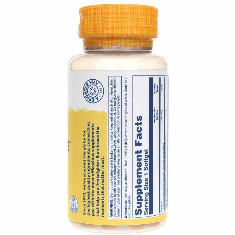 Food Carotene 7500 Mcg Plant Source, by Solaray, image #2