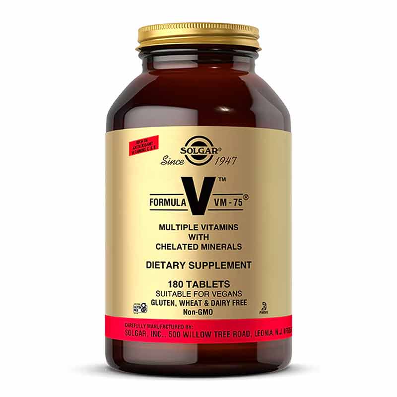 Formula VM-75 Tablets, 180 Tablets, by Solgar