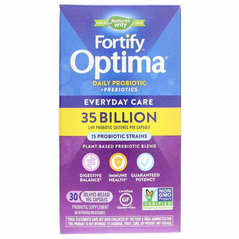 Fortify Optima 35 Billion, 30 Veg Capsules, by Natures Way
