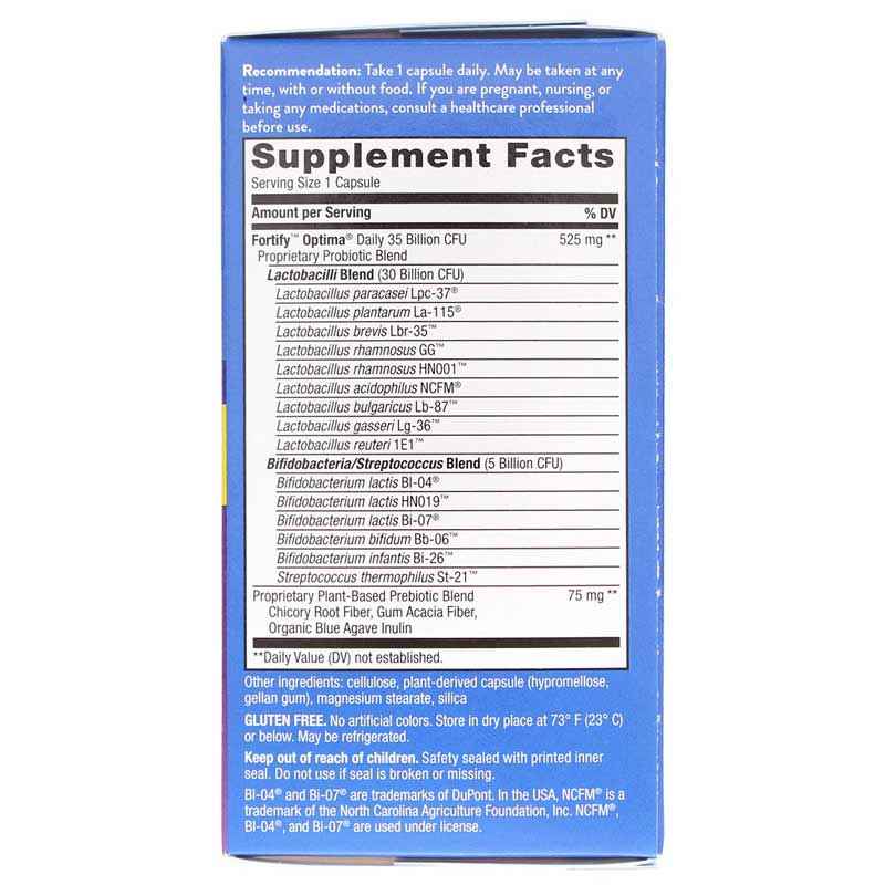 Fortify Optima 35 Billion, 30 Veg Capsules, by Natures Way, image #2