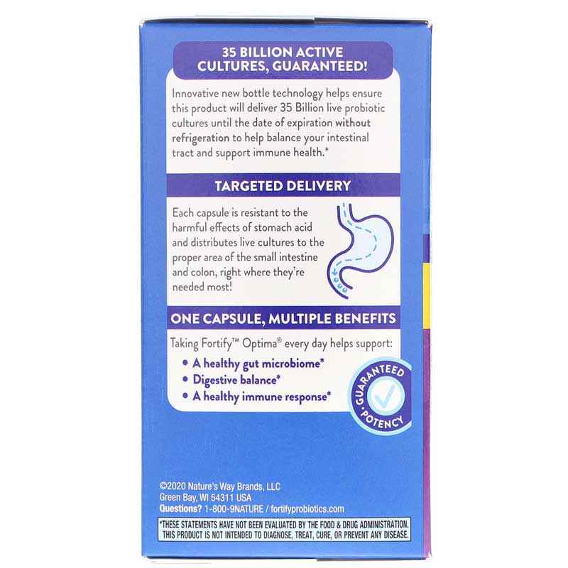 Fortify Optima 35 Billion, 30 Veg Capsules, by Natures Way, image #4