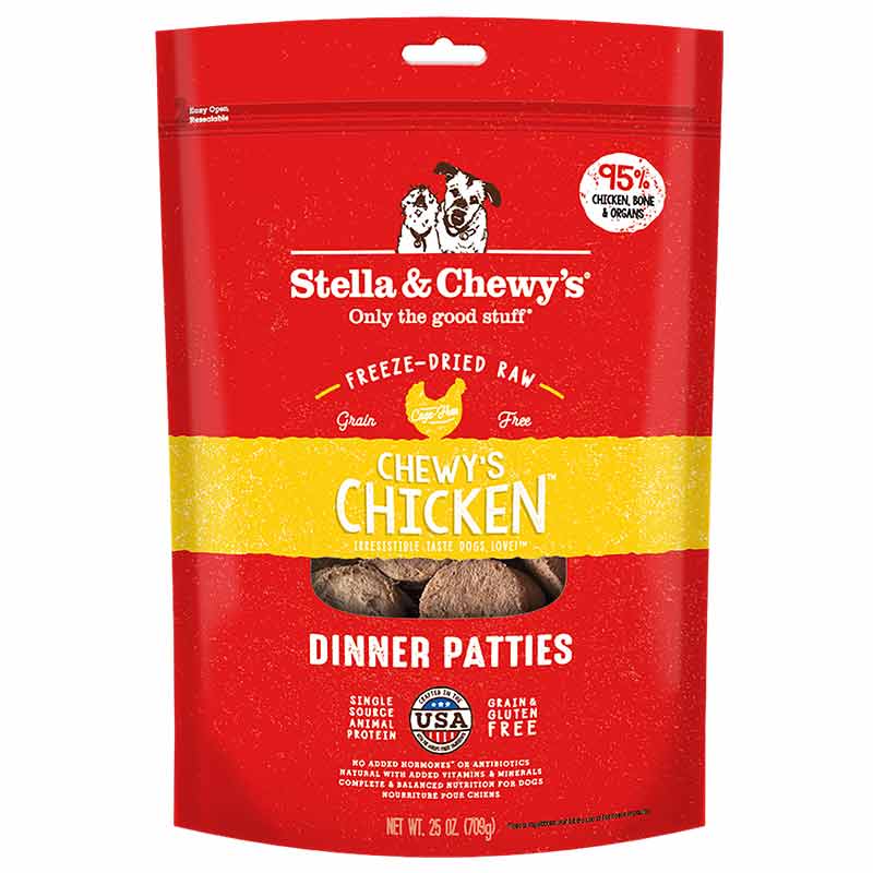 Freeze Dried Raw Dinner Patties, Chicken, 25 Oz, by Stella & Chewy's