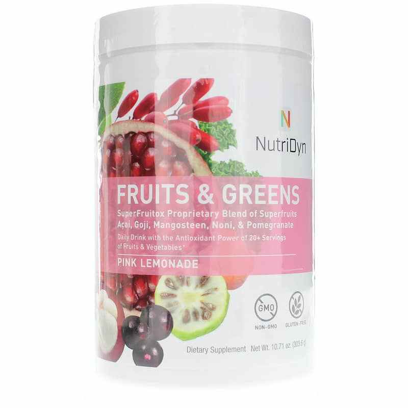 Fruits & Greens Daily Drink, Pink Lemonade, by NutriDyn