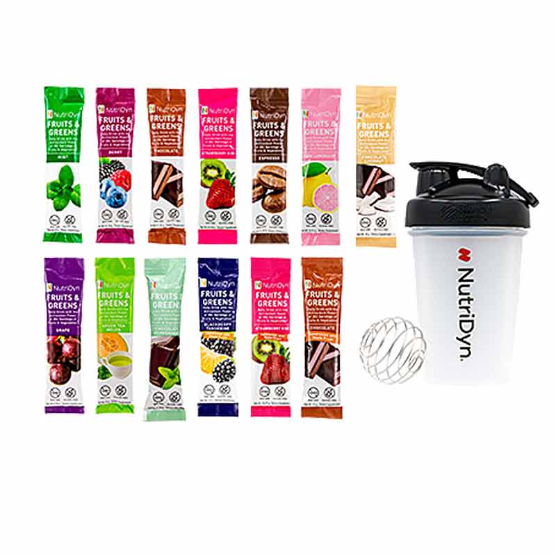 Fruits & Greens To Go Starter Kit, by NutriDyn