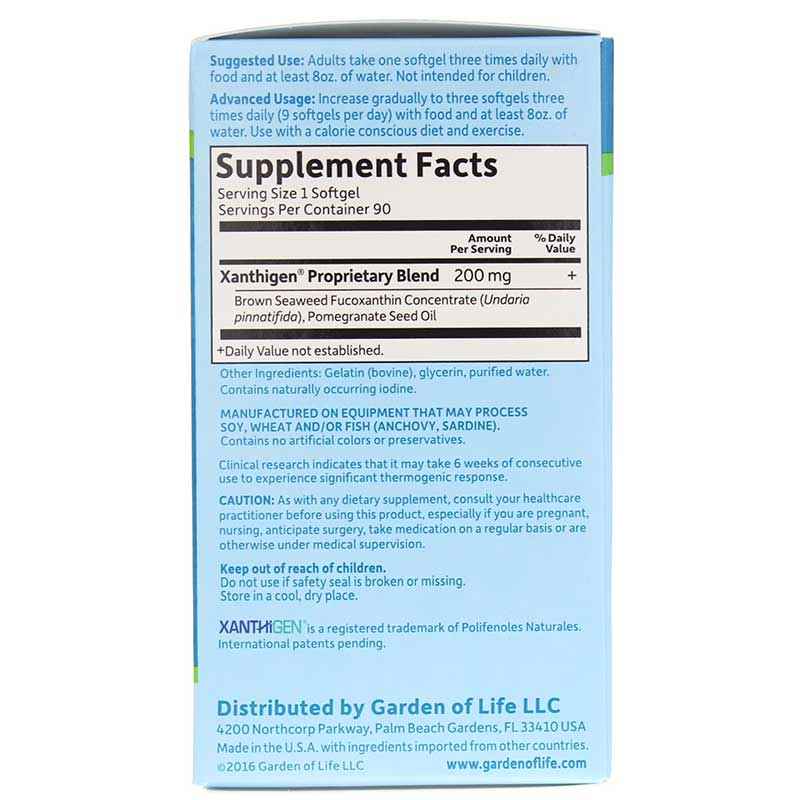 FucoThin Natural Fat Burner, 90 Softgels, by Garden of Life, image #2