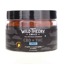Full Spectrum CBD Strata Gummies, Mango, 60 Gummies, by Wild Theory CBD