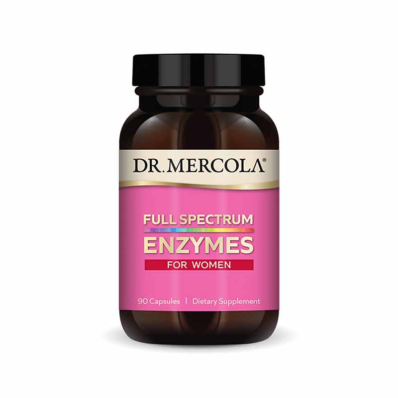 Full spectrum Enzymes for Women, 90 Capsules, by Dr. Mercola