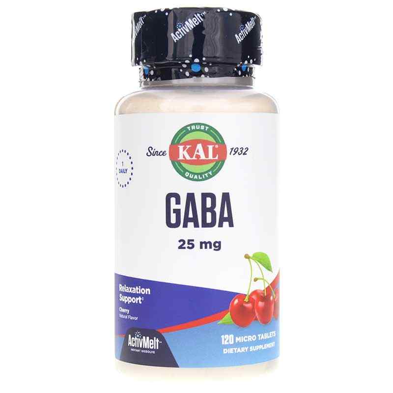 Gaba 25 Mg ActivMelt, by Kal