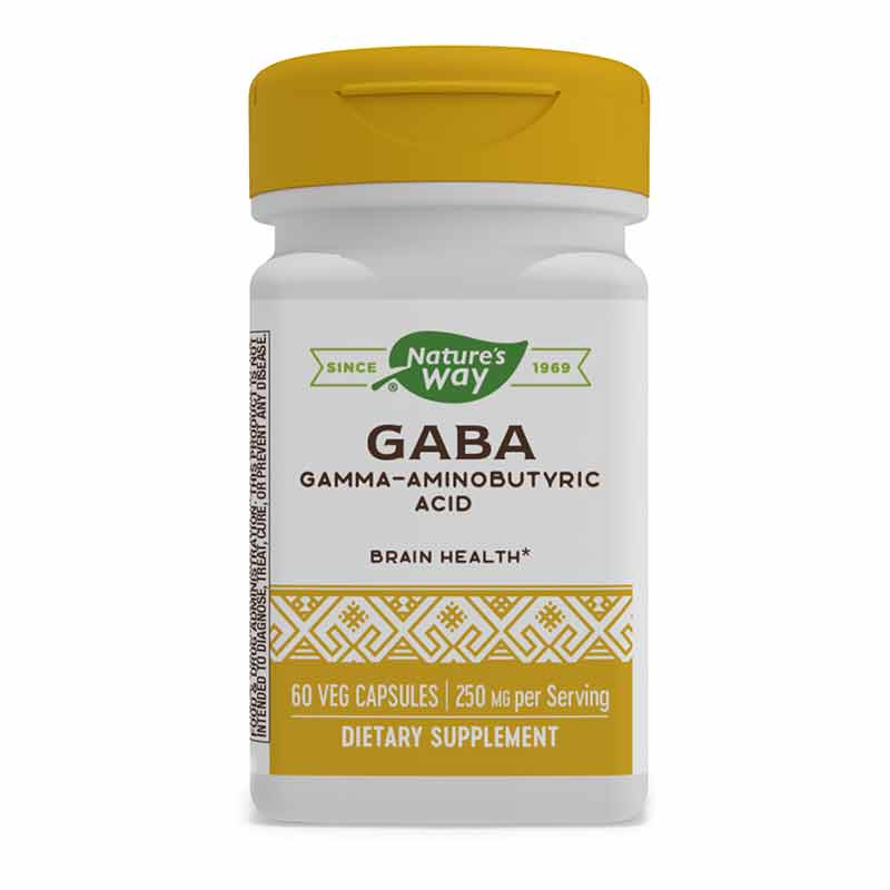 GABA 250 Mg, 60 Veg Capsules, by Natures Way