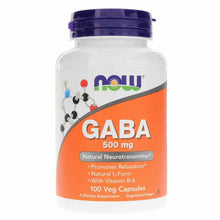 GABA 500 Mg, 100 Veg Capsules, by NOW Foods
