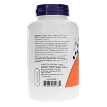 GABA 500 Mg, 200 Veg Capsules, by NOW Foods, image #3