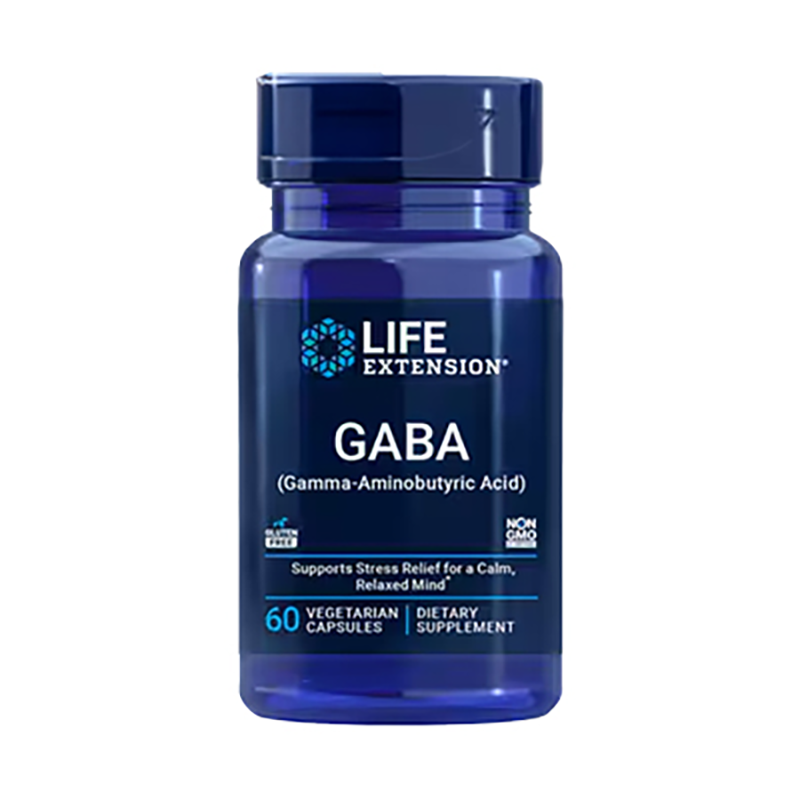 GABA, 60 Vegetarian Capsules, by Life Extension