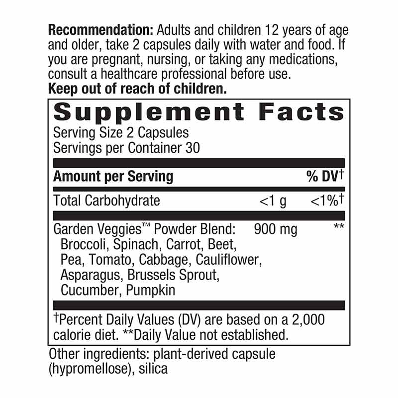 Garden Veggies 12 Veggie Blend, by Natures Way, image #2