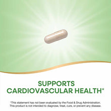 Tan garlic bulb supplement capsule on green gradient background.
