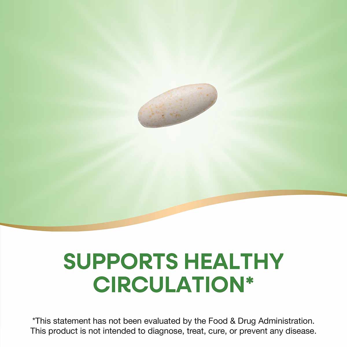 Garlicin Cardio supplement capsule displayed against a green and white gradient background.