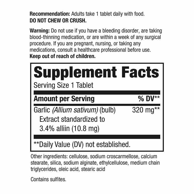 Garlinase 5000, 30 Tablets, by Natures Way, image #2