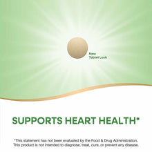 Tan-colored round tablet on green background with "New Tablet Look" text label.