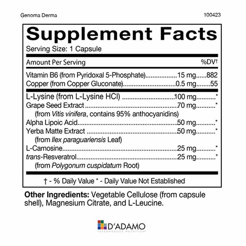 Genoma Derma, by D Adamo Personalized Nutrition, image #2