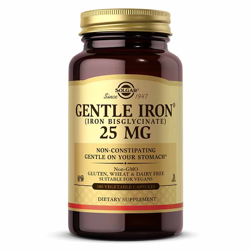 Gentle Iron, 180 Veg Capsules, by Solgar