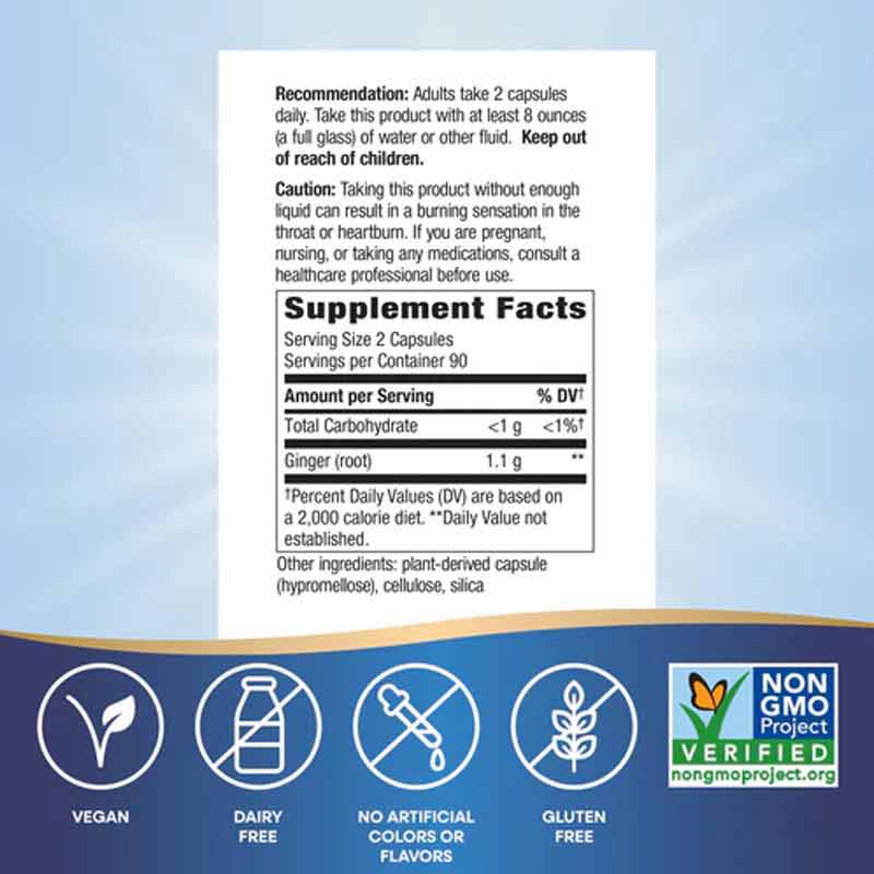 Ginger Root, 180 Veg Capsules, by Natures Way, image #4