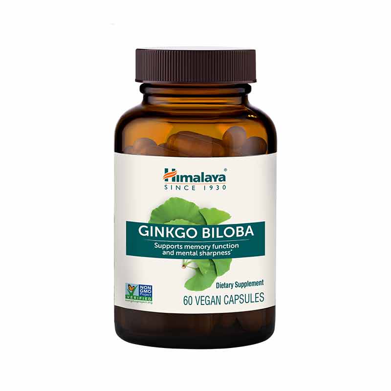 Ginkgo Biloba, 60 Vegan Capsules, by Himalaya