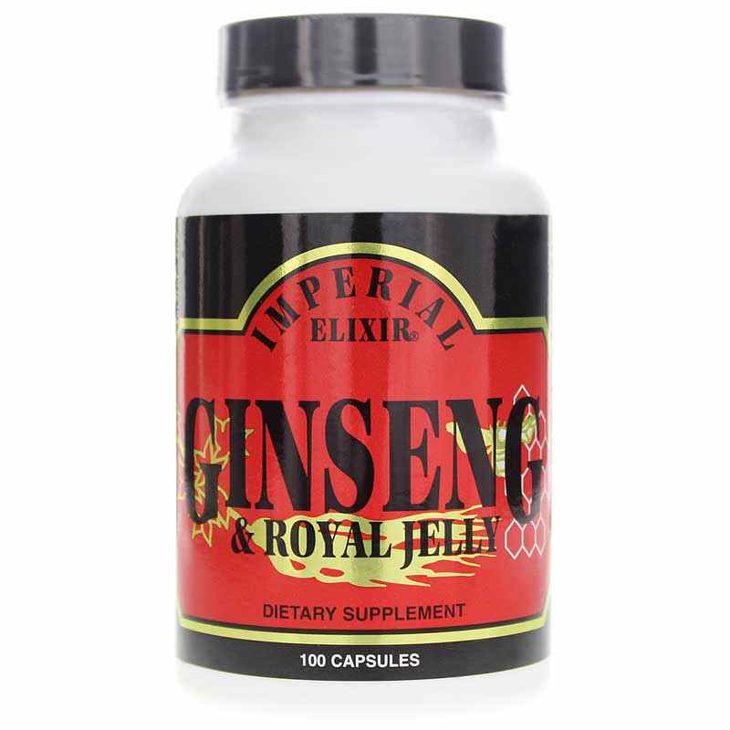 Ginseng & Royal Jelly Capsules, 100 Capsules, by Imperial Elixir