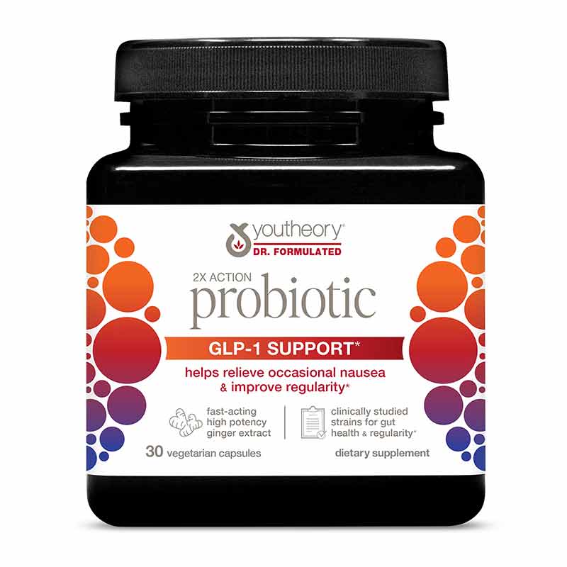 GLP-1 Support Probiotic Capsule, 30 Veg Capsules, by Youtheory