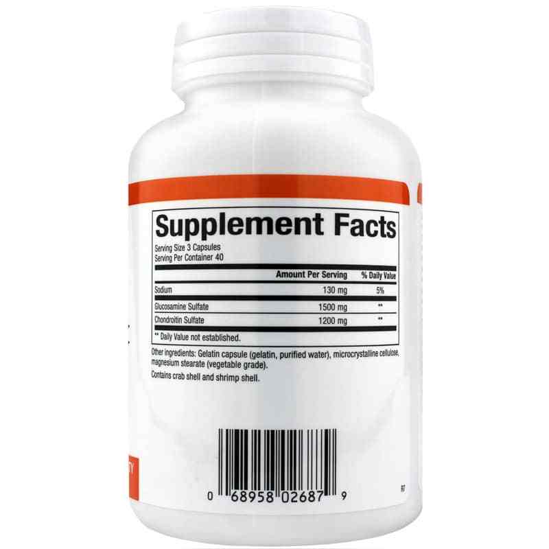 Glucosamine & Chondroitin 500 Mg/400 Mg, 120 Capsules, by Natural Factors, image #2