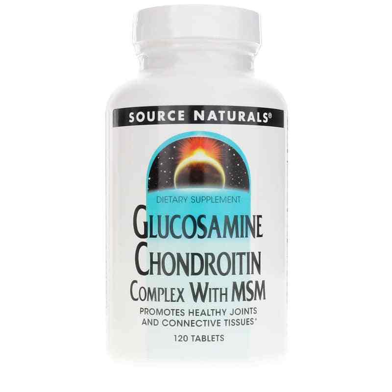 Glucosamine Chondroitin Complex with MSM, 120 Tablets, by Source Naturals