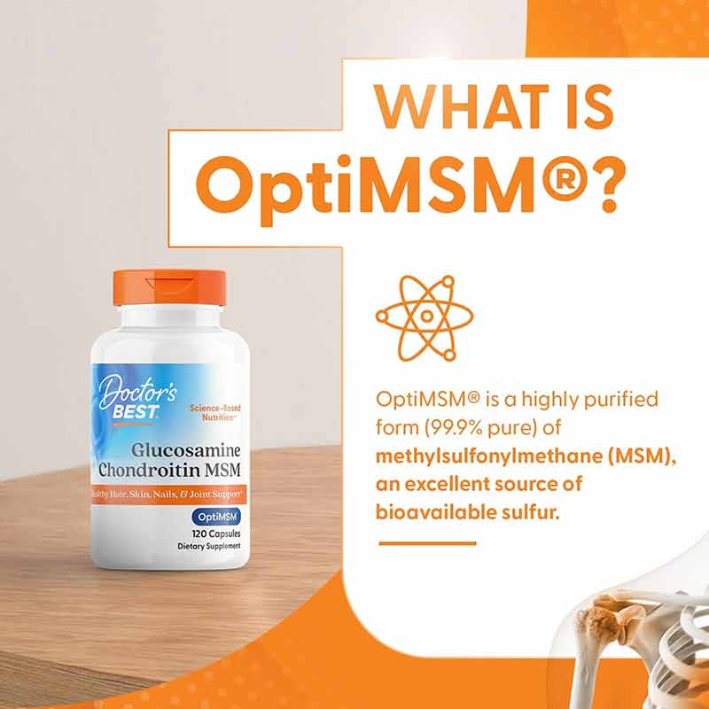 Glucosamine Chondroitin MSM, 120 Capsules, by Doctors Best, image #4