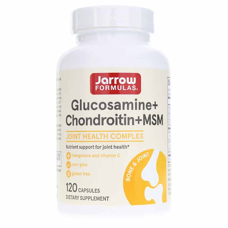 Glucosamine + Chondroitin + MSM, 120 Capsules, by Jarrow Formulas