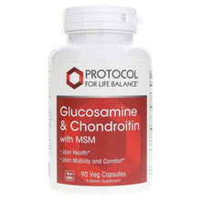 Glucosamine & Chondroitin with MSM, 90 Veg Capsules, by Protocol For Life Balance