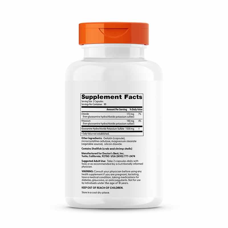 Glucosamine Sulfate, 1500 Mg Per Serving, by Doctors Best, image #2