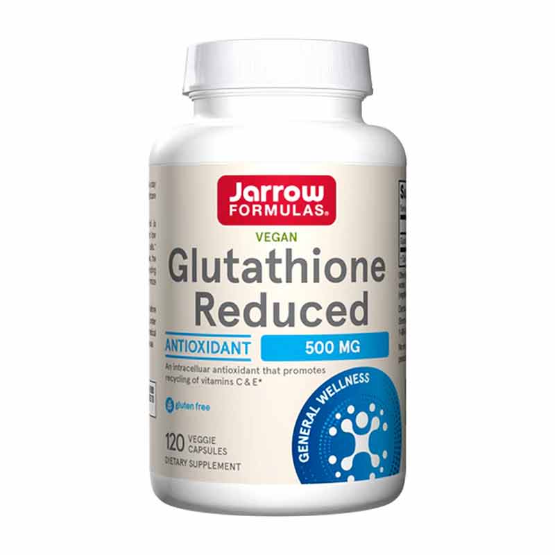 Glutathione Reduced 500 Mg, 120 Veg Capsules, by Jarrow Formulas