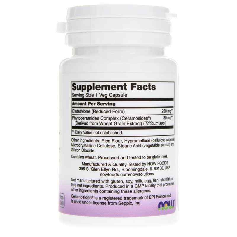 Glutathione Skin Brightener with Ceramosides, by NOW Foods, image #2