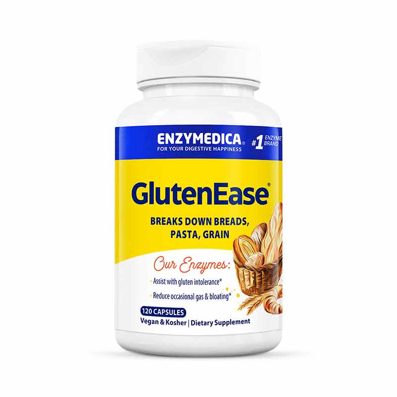 GlutenEase, 120 Capsules, by Enzymedica