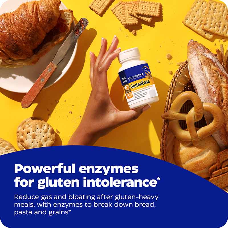 GlutenEase, 120 Capsules, by Enzymedica, image #6