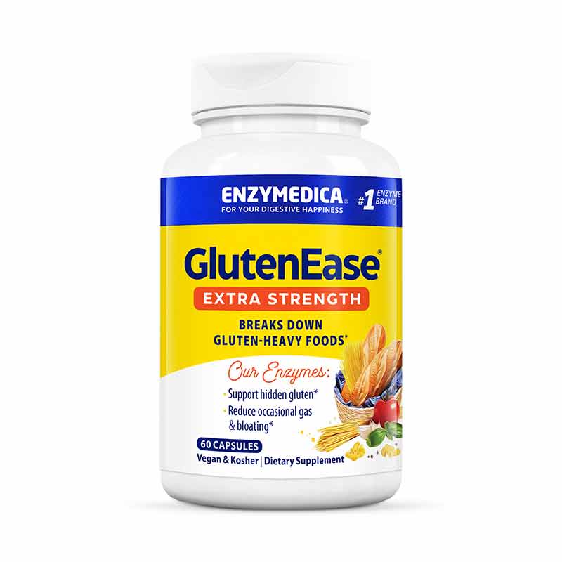 GlutenEase Extra Strength, 60 Capsules, by Enzymedica