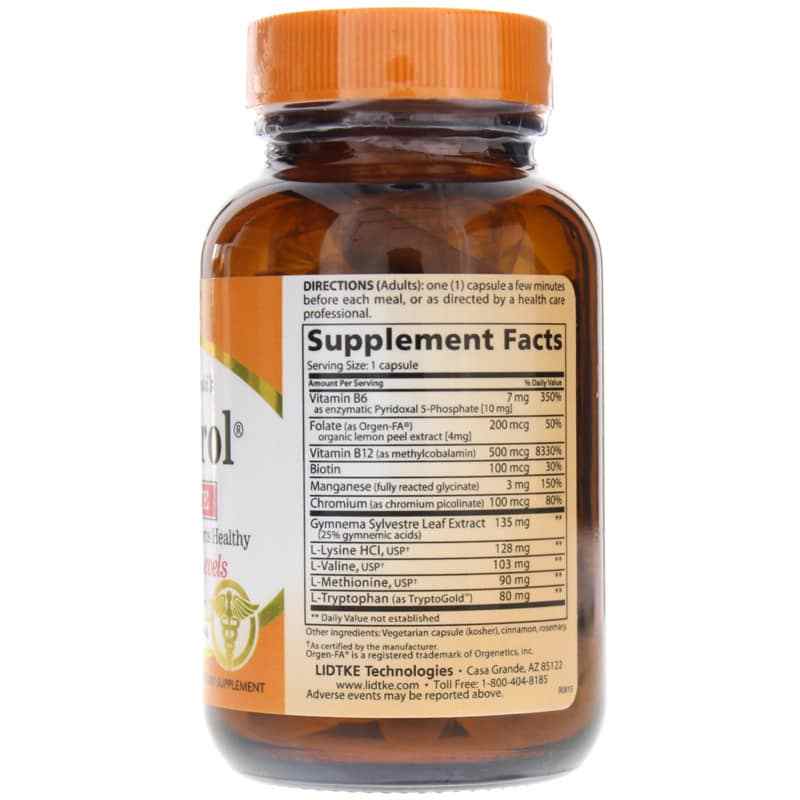 GlycoTrol Complete Blood Sugar Support, 50 Veg Capsules, by Lidtke, image #2