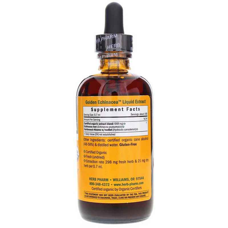 Golden Echinacea, 4 Oz, by Herb Pharm, image #2