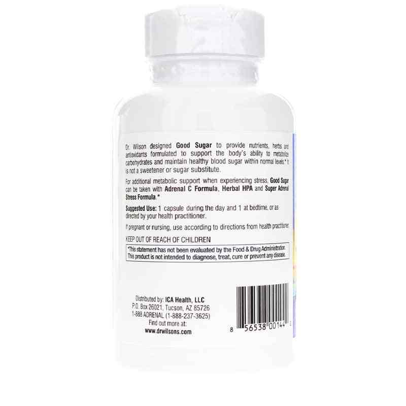 Good Sugar, 60 Capsules, by Doctor Wilson's, image #3