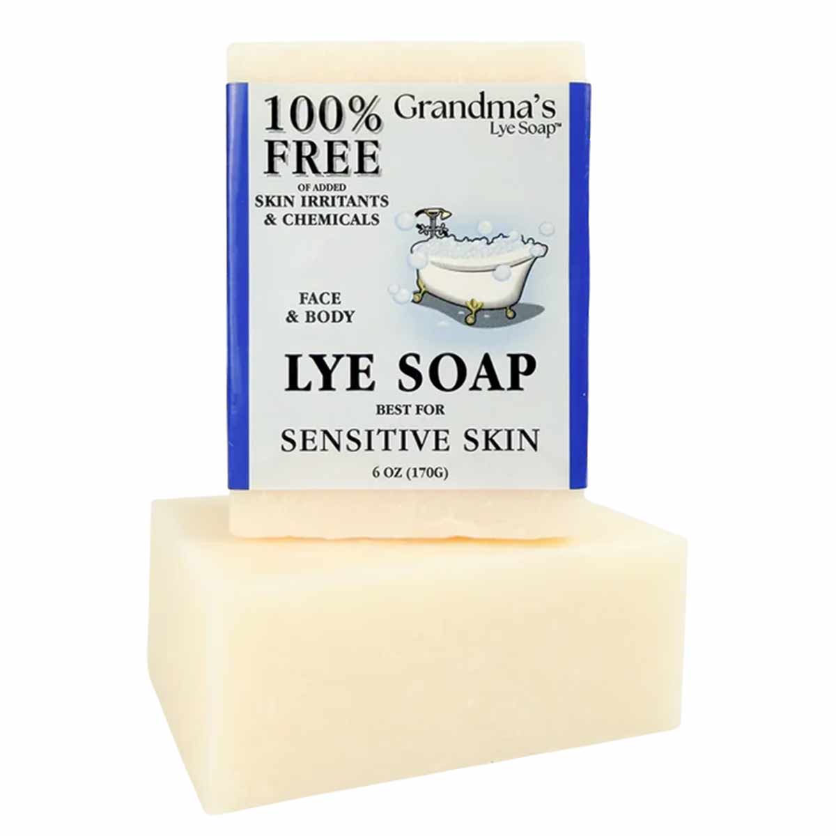 Grandmas Lye Soap Bar, 6 Oz, by Remwood Products