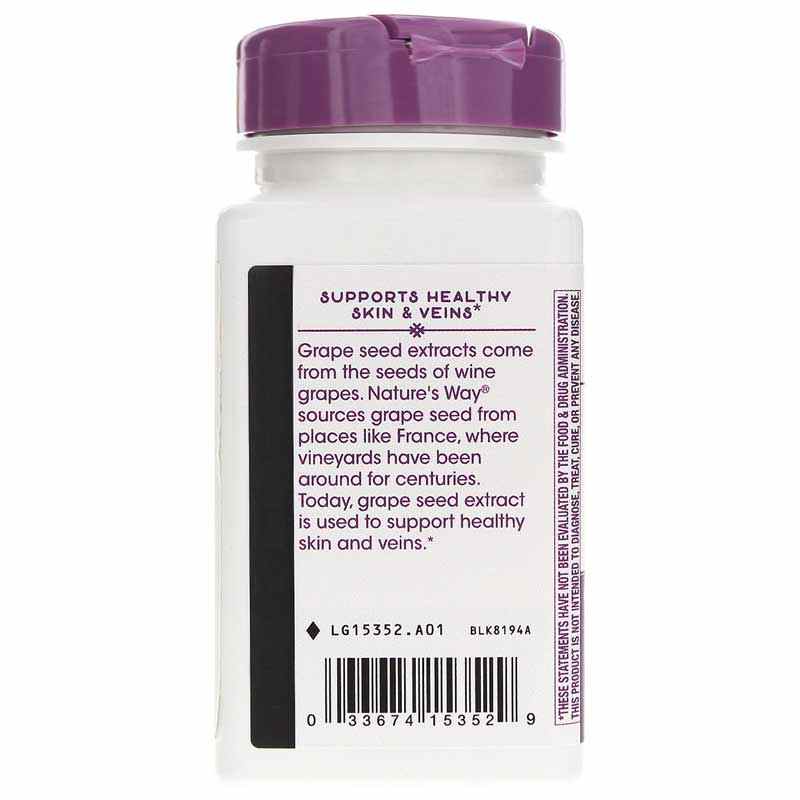 Grape Seed Premium Extract, 60 Vegan Capsules, by Natures Way, image #4