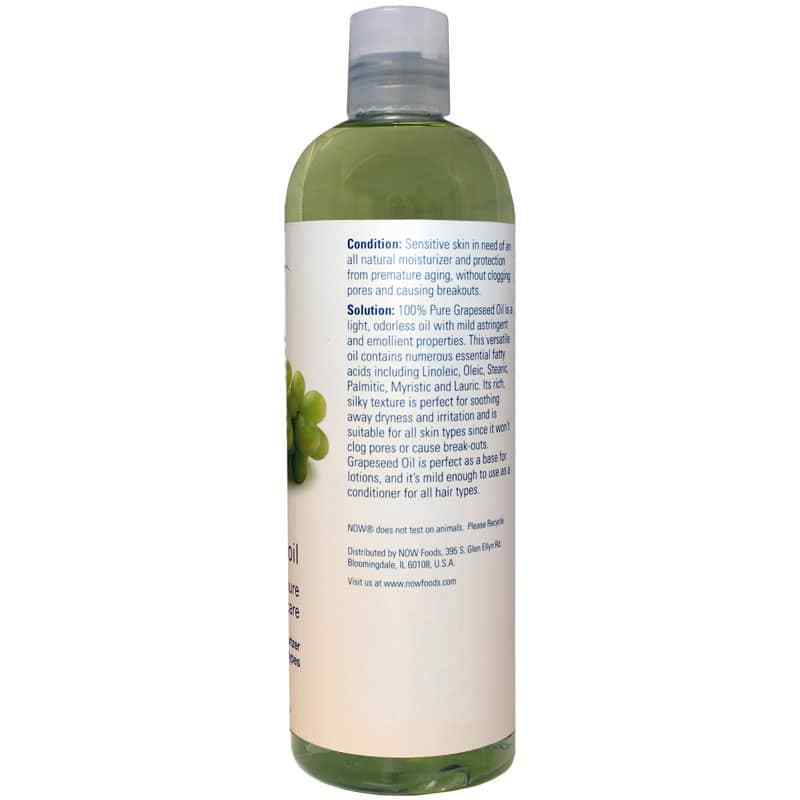 Grapeseed Oil, 16 Oz, by NOW Foods, image #2