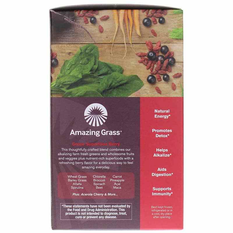 Green Superfood, Berry, 15 Packets, by Amazing Grass, image #2