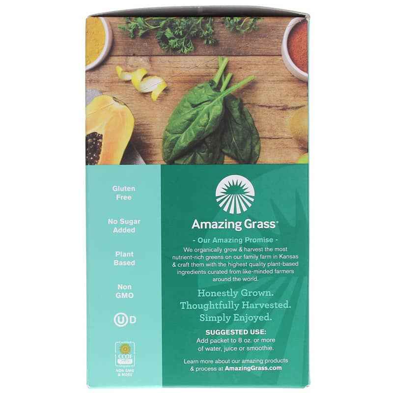 Green Superfood Powder Detox & Digest, 15 Packets, by Amazing Grass, image #2