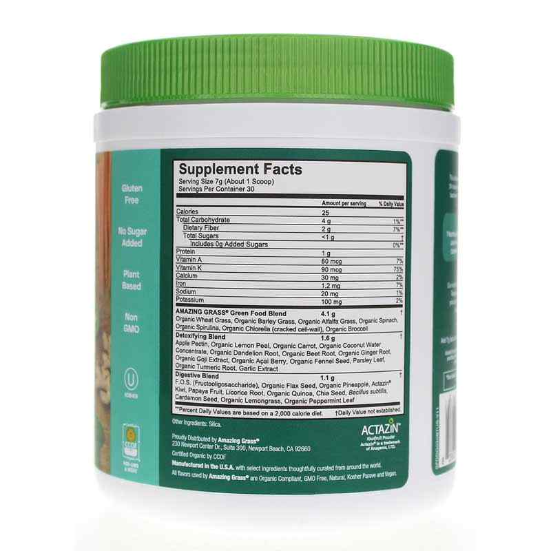 Green Superfood Powder Detox & Digest, 30 Servings, by Amazing Grass, image #2