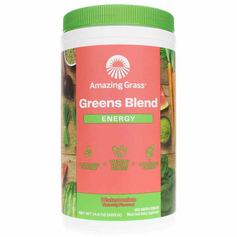 Green Superfood Energy, Watermelon, 60 Servings, by Amazing Grass