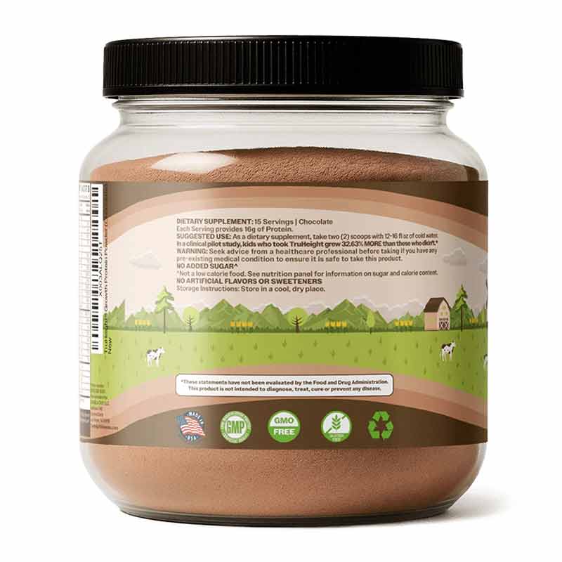 Growth Protein Shake, Chocolate, by TruHeight, image #3